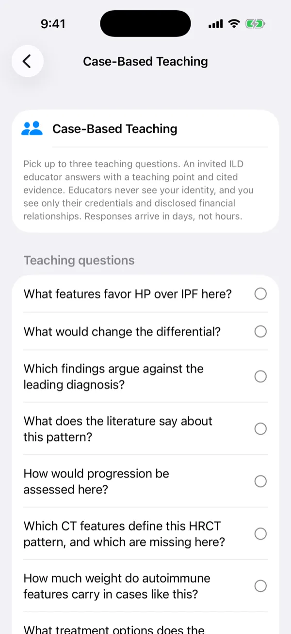 Case-based teaching questions